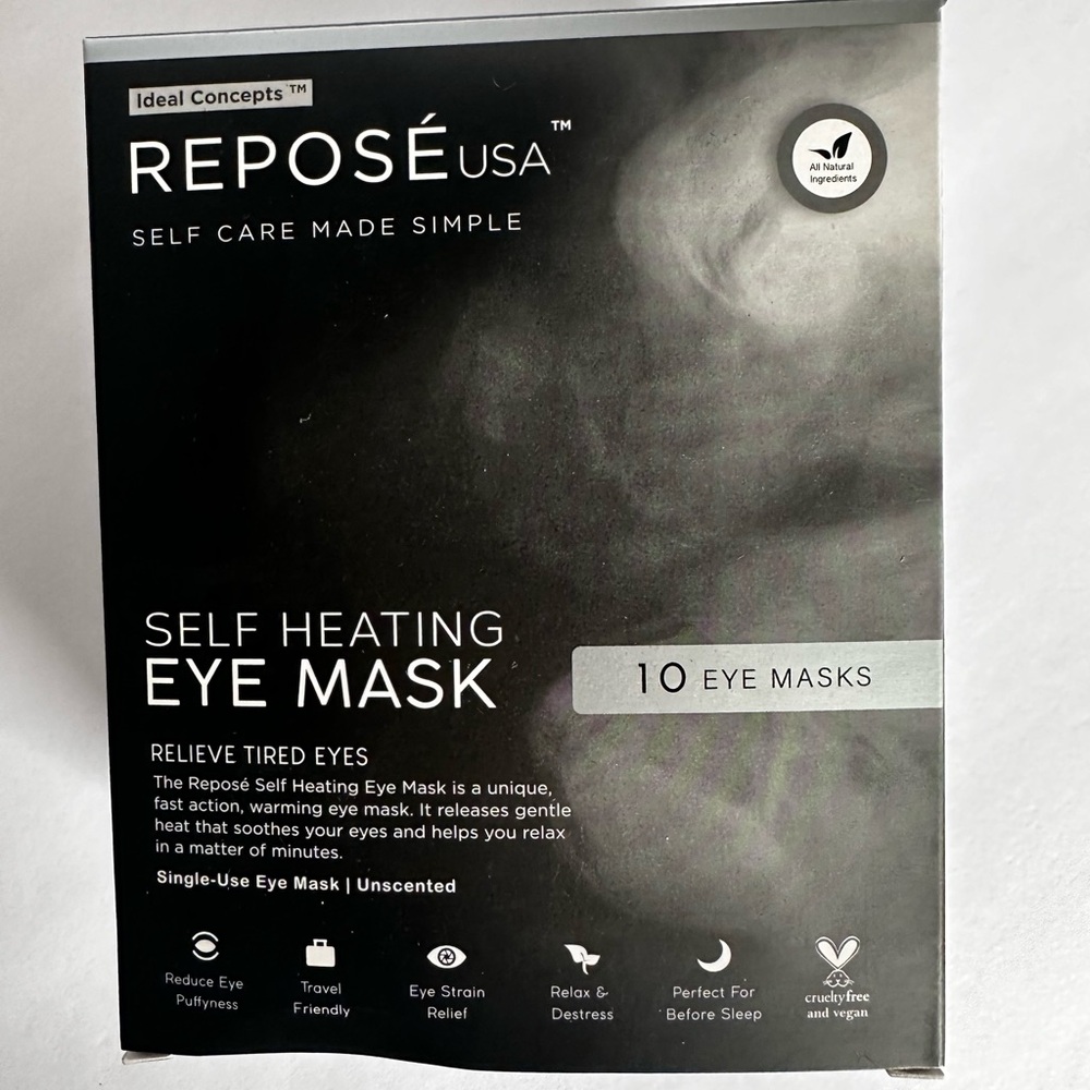 Never used self heating eye mask